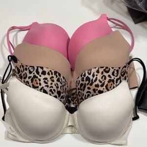Victoria's Secret Pink, Tan, Leopard, and Cream Bra Collection